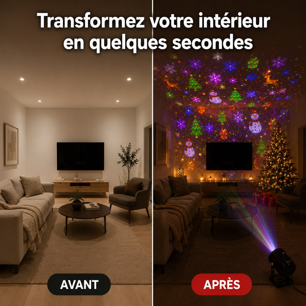 Le Halo - Projecteur de lumière de Noël