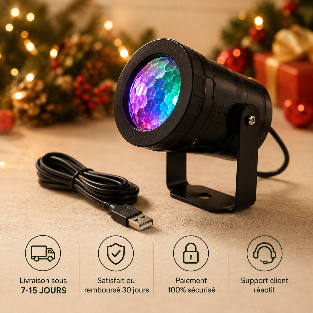 Le Halo - Projecteur de lumière de Noël